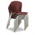 ACCOMPLISH CHAIRS, 18 X 17-1/4 X 26-5/8, GARNET, 4/CARTON