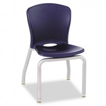 ACCOMPLISH CHAIRS, 18 X 17-1/4 X 26-5/8, NAVY, 4/CARTON