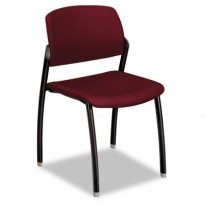 F3 SERIES ARMLESS GUEST CHAIR, WINE UPHOLSTERY