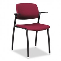 F3 SERIES GUEST ARM CHAIR, WINE UPHOLSTERY