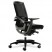 F3 SERIES ILIRA STRETCH-BACK WORK CHAIR, BLACK, BLACK UPHOLSTERY