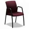 IGNITION SERIES GUEST CHAIR WITH ARMS, WINE FABRIC UPHOLSTERY
