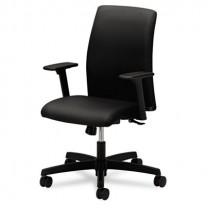 IGNITION SERIES LOW-BACK TASK CHAIR, BLACK FABRIC UPHOLSTERY