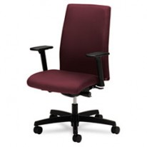 IGNITION SERIES MID-BACK WORK CHAIR, BLACK FABRIC UPHOLSTERY