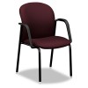 MIRUS SERIES GUEST CHAIR WITH ARMS, WINE FABRIC UPHOLSTERY