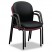 MIRUS SERIES GUEST CHAIR WITH ARMS, WINE FABRIC UPHOLSTERY