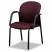 MIRUS SERIES GUEST CHAIR WITH ARMS, WINE FABRIC UPHOLSTERY