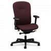 MIRUS SERIES MID-BACK SYNCHRO-TILT CHAIR, WINE FABRIC UPHOLSTERY