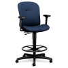 MIRUS SERIES SWIVEL TASK STOOL, MARINER FABRIC UPHOLSTERY