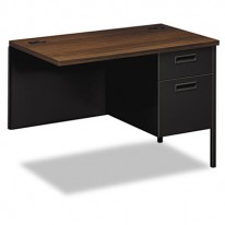 METRO CLASSIC WORKSTATION RETURN, RIGHT, 42W X 24D, COLUMBIAN WALNUT/BLACK