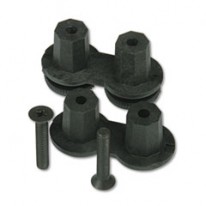 SIMPLICITY II SYSTEMS CONNECTING HARDWARE, BLACK, 2/PACK