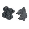 SIMPLICITY II SYSTEMS CONNECTING HARDWARE, BLACK, 2/PACK