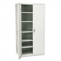 ASSEMBLED STORAGE CABINET, 36W X 24 1/4D X 71 3/4H, GRAY