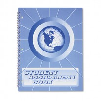 STUDENT ASSIGNMENT BOOK, 40 WEEKS, 11 X 8-1/2, LAMINATED COVER