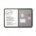 INGENUITY COMBO DRY ERASE/FABRIC BOARD, RESIN FRAME, 36 X 24, BLACK FRAME