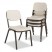 ROUGH N READY ORIGINAL STACK CHAIR, RESIN, PLATINUM, 4/CARTON