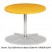 OFFICEWORKS ROUND TABLE BASE, 31W X 28H, CHROME FINISH