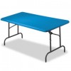 INDESTRUCTABLE TOO 1200 SERIES RESIN FOLDING TABLE, 72W X 30D X 29H, PLATINUM