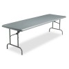 INDESTRUCTABLE TOO 1200 SERIES RESIN FOLDING TABLE, 96W X 30D X 29H, CHARCOAL