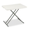 INDESTRUCTABLE TOO 1200 SERIES RESIN PERSONAL FOLDING TABLE, 30W X 20D, PLATINUM