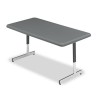 INDESTRUCTABLE TOO RESIN ADJ HGT UTILITY TABLE, 60W X 30D X 21-31H, CHARCOAL