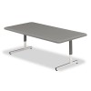 INDESTRUCTABLE TOO RESIN ADJ HGT UTILITY TABLE, 48W X 24D X 21-31H, CHARCOAL