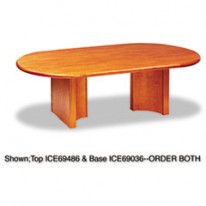 OFFICEWORKS EXECUTIVE SERIES RACETRACK TABLE BASE, CHERRY