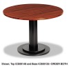 OFFICEWORKS SINGLE COLUMN BASE FOR ROUND TABLE TOPS, 23-1/2W X 29H, BLACK
