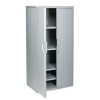 OFFICEWORKS RESIN STORAGE CABINET, 36W X 22D X 72H, CHARCOAL