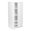 OFFICEWORKS RESIN STORAGE CABINET, 36W X 22D X 72H, PLATINUM