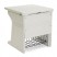 ASPIRA PRINTER STAND, RESIN, 2-SHELF, 28 X 28 X 30, PLATINUM