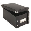 SNAP 'N STORE COLLAPSIBLE INDEX CARD FILE BOX HOLDS 1,100 4 X 6 CARDS, BLACK