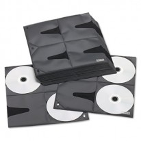 TWO-SIDED CD REFILL PAGES FOR THREE-RING BINDER, 25/PACK