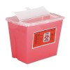 SHARPS CONTAINER, SQUARE, PLASTIC, 2 GAL, RED