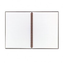 TWINWIRE BLACK HARDCOVER NOTEBOOK, RULED, 8-1/4 X 11-3/4, WHITE, 70-SHEET