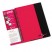 PINK & BLACK WIREBOUND NOTEBOOK, 8-1/4 X 6-1/4, 70 RULED SHEETS