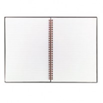 TWINWIRE HARDCOVER NOTEBOOK, PERFORATED, RULED, 8-1/4 X 11-3/4, WHITE, 70-SHEET