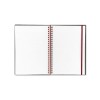 POLY TWINWIRE NOTEBOOK, MARGIN RULE, 5-7/8 X 8-1/4, WHITE, 70 SHEETS/PAD