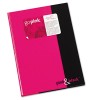 PINK & BLACK PROFESSIONAL CASEBOUND NOTEBOOK, 8-1/4 X 11-5/8, 96 RULED SHEETS