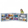 RAINBOW ACCENTS FOLD-N-LOCK STORAGE UNIT, 48W X 15D X 29-1/2H, BLUE