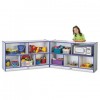 RAINBOW ACCENTS FOLD-N-LOCK STORAGE UNIT, 48W X 15D X 29-1/2H, PURPLE