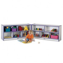 RAINBOW ACCENTS FOLD-N-LOCK STORAGE UNIT, 48W X 15D X 24-1/2H, PURPLE