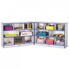 RAINBOW ACCENTS FOLD-N-LOCK STORAGE UNIT, 48W X 15D X 35-1/2H, BLUE