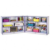 RAINBOW ACCENTS FOLD-N-LOCK STORAGE UNIT, 48W X 15D X 35-1/2H, BLUE