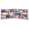 RAINBOW ACCENTS FOLD-N-LOCK STORAGE UNIT, 48W X 15D X 35-1/2H, PURPLE