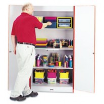 RAINBOW ACCENTS DELUXE CLASSROOM CLOSET, 36W X 24D X 72H, RED