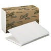 SCOTT 1-FOLD PAPER TOWELS, 9 3/10 X 10 1/2, WHITE, 250/PACK, 16/CARTON