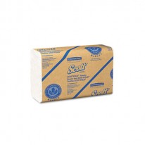 SCOTT SCOTTFOLD TOWELS, 8 1/10 X 12 2/5, WHITE, 175 TOWELS/PACK, 25/CARTON