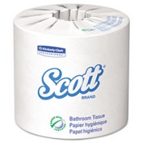 SCOTT 100% RECYCLED FIBER BATHROOM TISSUE, 2-PLY, 506 SHEETS/ROLL, 80/CARTON