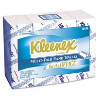 KLEENEX MULTIFOLD PAPER TOWELS, 9 1/5 X 9 2/5, WHITE, 150/PACK, 16/CARTON